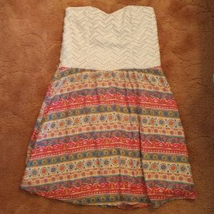 Strapless sun dress